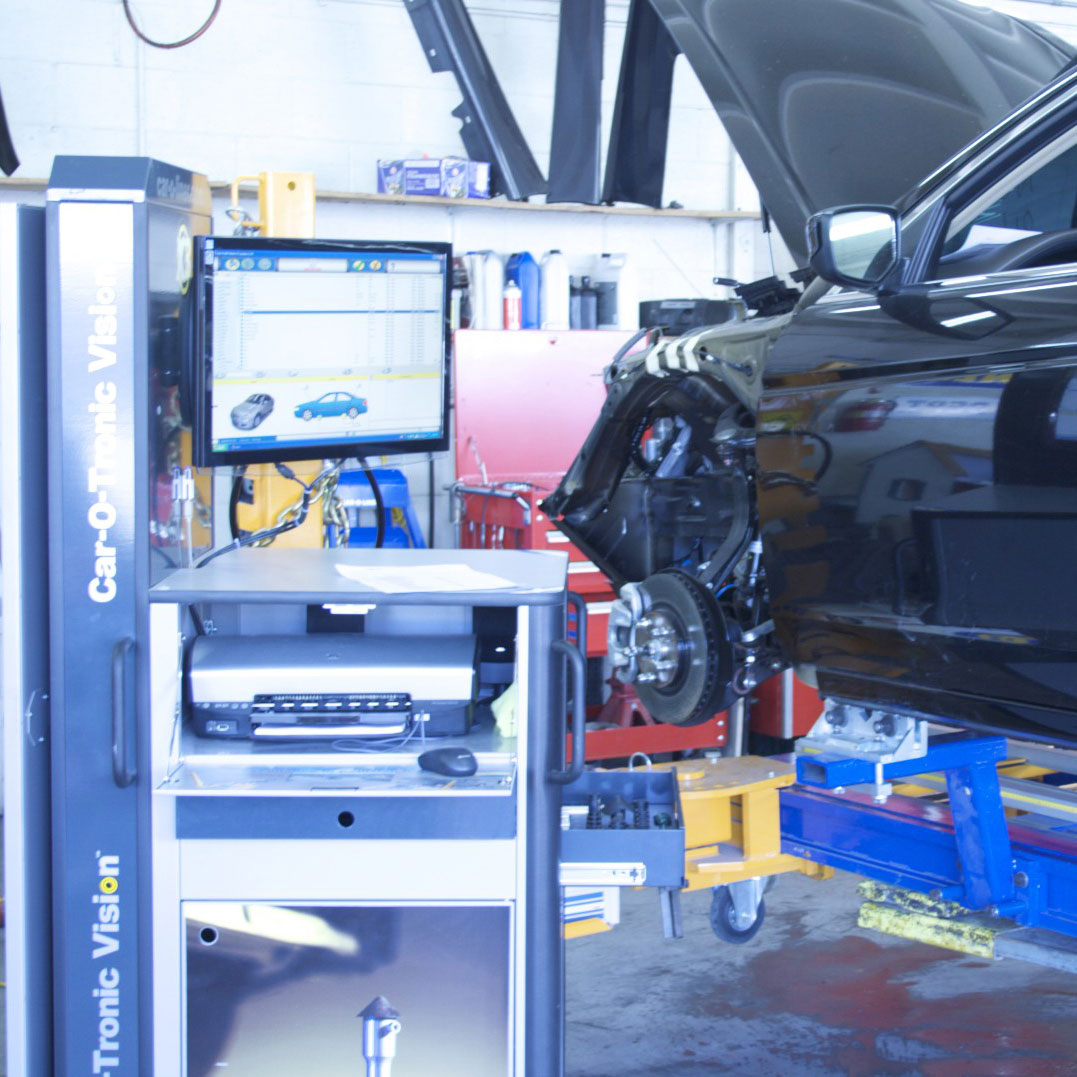 nissan certified collision repair frame system